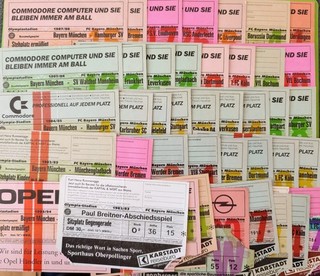 FC Bayern München 1980er 43 x Tickets Eintrittskarten match tickets