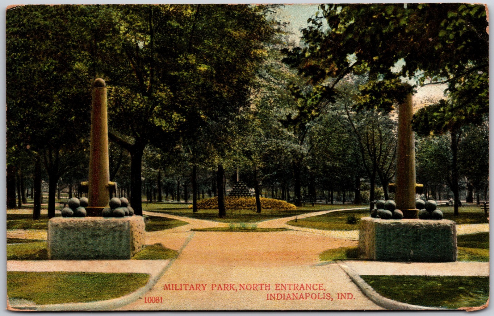 North Entrance Military Park Indianapolis Indiana State Militia Trainin ...