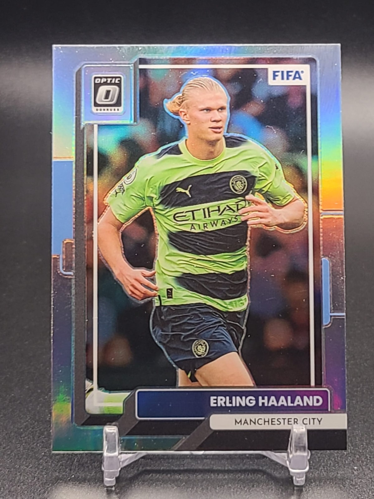 2022-23 Donruss Optic FIFA ERLING HAALAND Silver Holo Prizm #160 Manchester City