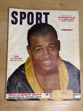 Vintage Sport Sugar Ray Robinson February 1952 Magazine B4461