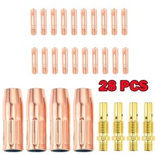 28 PCS Welding Gun Kit .035" for Lincoln 100L Tweco Mini/ 1 Tip-Diffuer-Nozzle