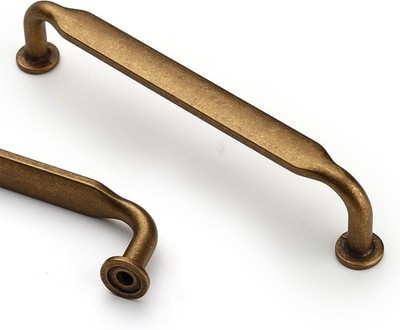 Asidrama 10 Pack 5 Inch(128mm) Antique Brass Kitchen Cabinet Handles, Cabinet Pu