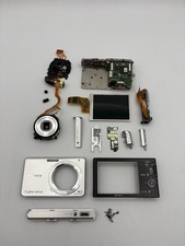Sony Cyber-Shot DSC-W180 10.1MP Digital Camera Silver Parts Bundle Lot