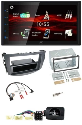 JVC USB Bluetooth Lenkrad DAB 2DIN Autoradio für Toyota RAV 4 2006-2011 - Bild 1 von 4