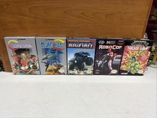 Box Lot Only NES Contra Super Contra Robocop Bigfoot Tmnt Arcade Game