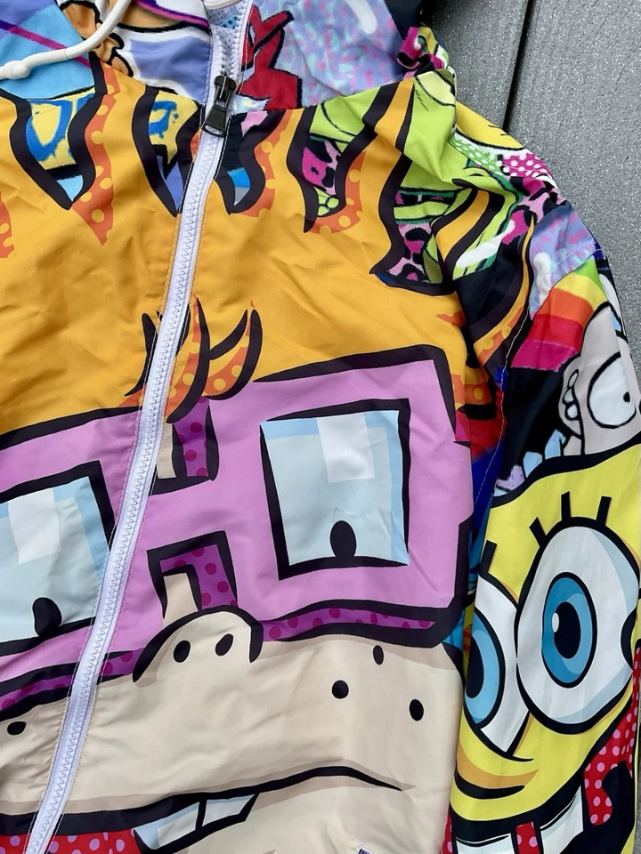 Members Only Nickelodeon jacket-sz large-Rugrats-Spongebob-great shape - Image 4 of 4