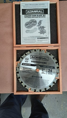 #ad #ad Admiral Stacked Dado Blade Set $47.50