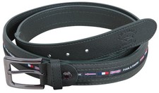 PAUL & SHARK YACHTING Cintura Uomo Fibbia Ottone Massiccio 105 40" Verde BANDIERA NAUTICA