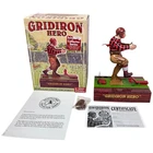 Schylling Gridiron Hero Tin Football Player With Balls Collector Series Toy Box