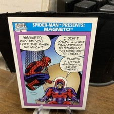 1990 Impel Marvel Universe Series 1 Spider Man Presents Magneto #156