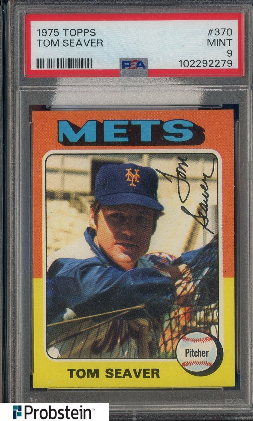 1975 Topps #370 Tom Seaver New York Mets HOF PSA 9 MINT