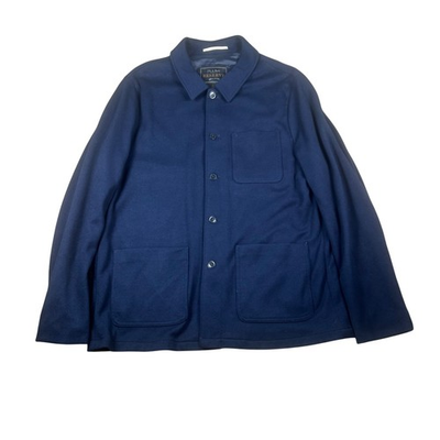 #ad J.S.A. Bank Reserve Mens XL Midnight Blue Chore Coat Shirt Jacket Model 6005 $65.00