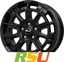 Brock B45 satin-black matt-lackiert 7x17" ET60 LK6 130 ML 84.1 Alufelgen 17 Zoll