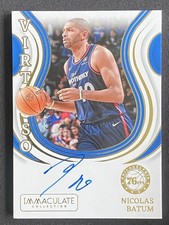 Nicolas Batum 2023-24 Panini Immaculate Collection Virtuoso Auto /99 #VA-BTM
