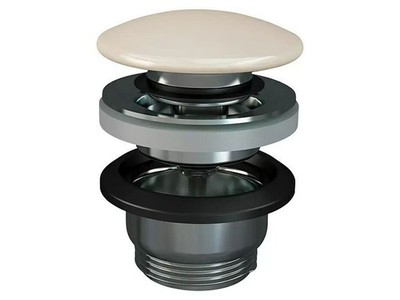 Ablassventil RAK Ceramics Feeling, 1 ¼ , beige, dauerhaft offen - N