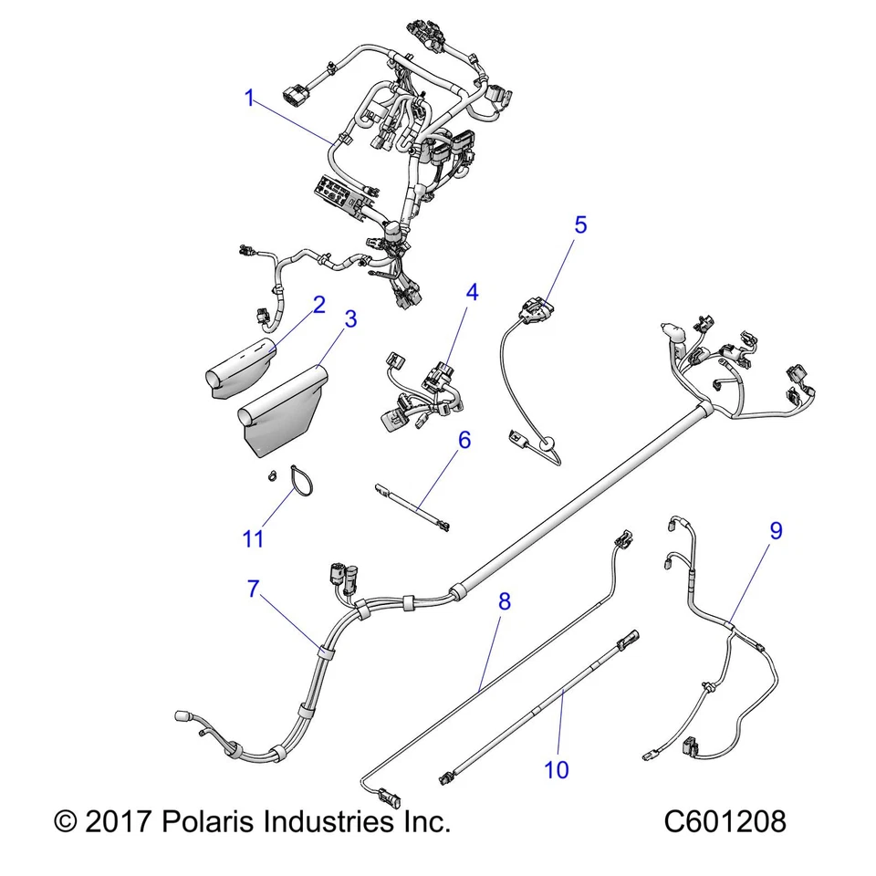 Polaris Hood Harness, for Snowmobile Models, Genuine OEM - 2413623 - Image 2 of 2