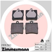 Satz Bremsbeläge Bremsklötze hinten für Mercedes E-Klasse W210 S210 SLK | 238