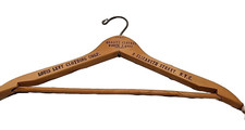 Vintage wood clothes/coat hanger Ad Louis Levy Clothing 8 Elizabeth St NYC