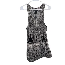 INC International Concepts Blouse Women's XL Sleeveless Rhinestone Career