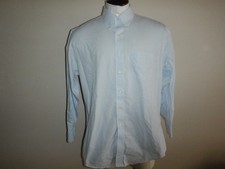 Men's Brooks Brothers Classic NON-IRON 17-34 Blue  White Check Dress Shirt