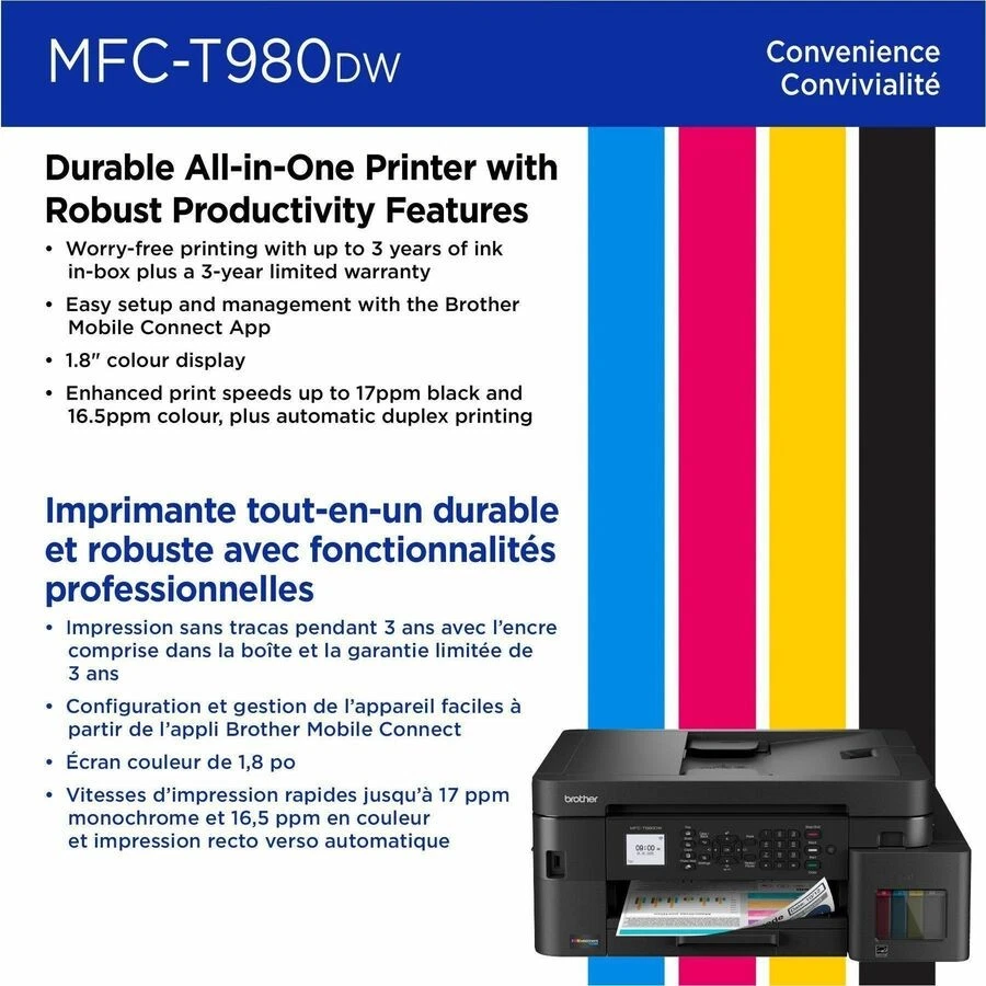 Brother MFCT980DW Wireless Color Inkjet All-in-One Printer image 4