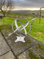 Hemispherian Armillary Sphere Architectural Garden Ornament Solstice Sun Dial