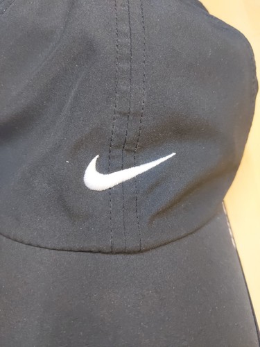 Nike Hat Cap Featherlight 6 Panel Black Running Active Dri-Fit - Picture 5 of 9