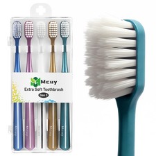Ultra Soft Toothbrush for Adults Sensitive Teeth Gums Gentle Plaque Remov...