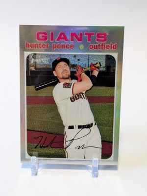 2020 Topps Heritage #THC-511 Hunter Pence Chrome Refractor #'d/571 - FREE SHIP