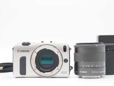 Canon EOS M Mirrorless Digital Camera Silver 18-55mm Lens Exc   Z6019A
