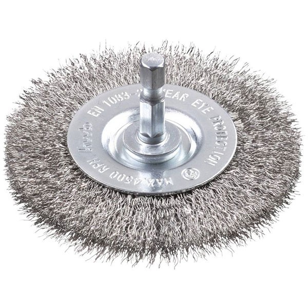 kwb disc brush stainless steel wire rust removal 75mm diameter