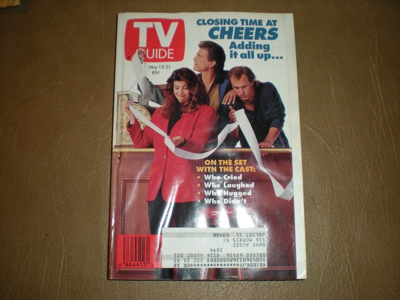 TV GUIDE MAY 15-21 1993 CHEERS CLOSING TIME