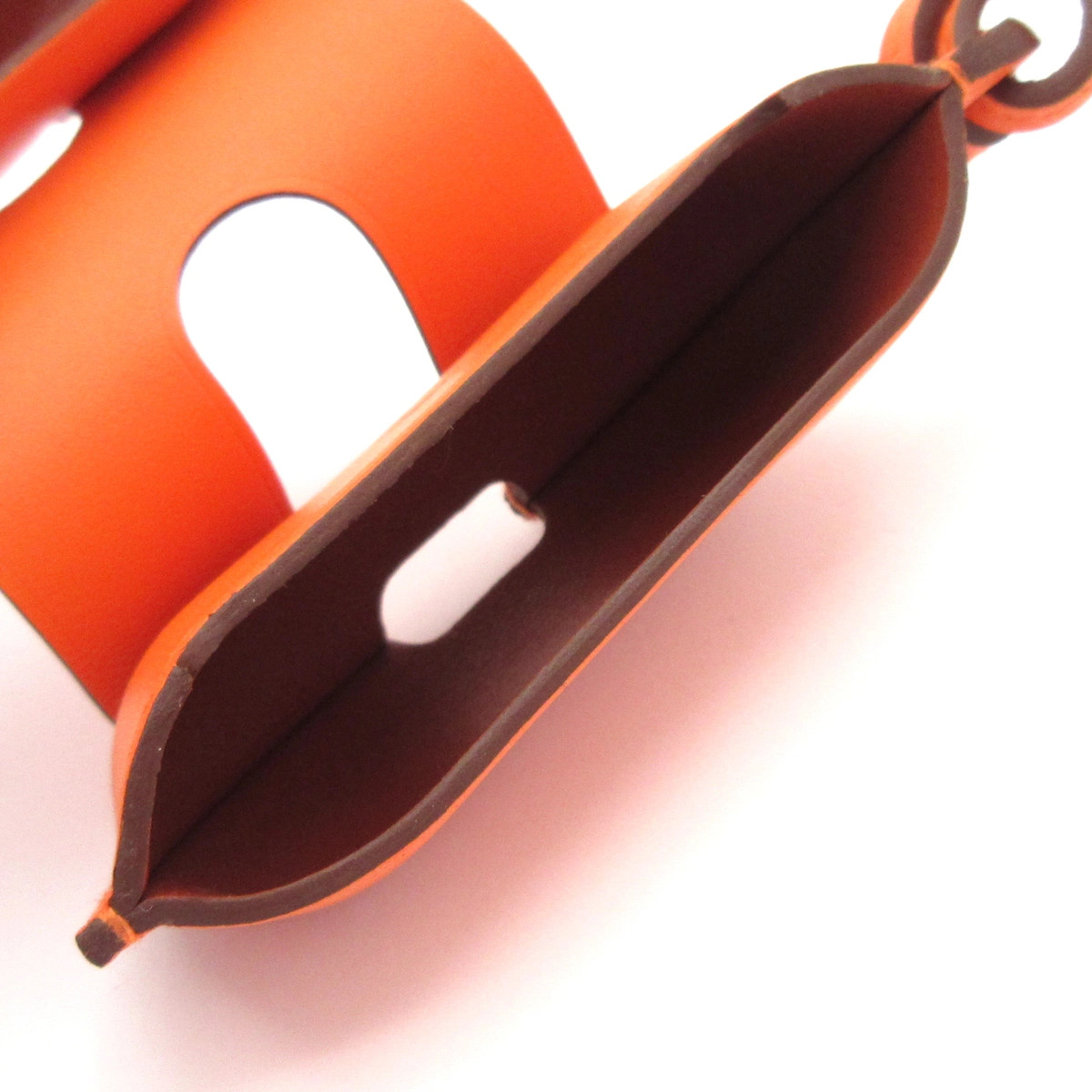 HERMES Orange Veau Swift B Accessory Case — image 3