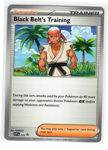 Pokemon Scarlet & Violet Black Star Promo - Black Belt's Training SVP 219