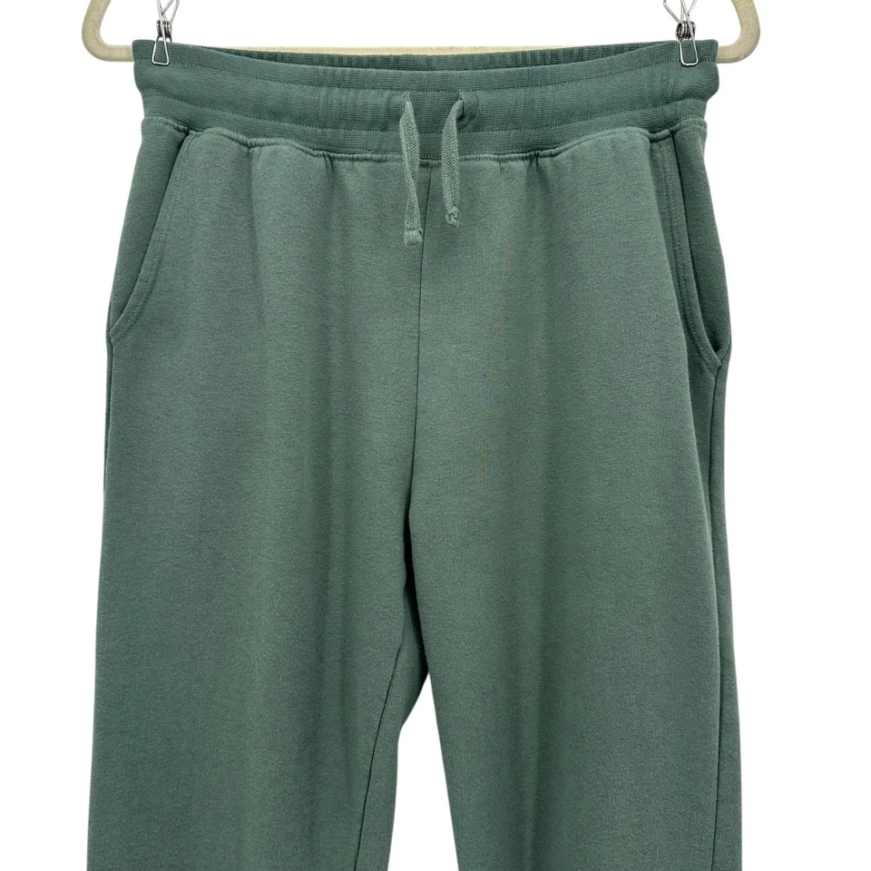 Outerknown женщин маленькие брюки бегунов органический хлопок толстовки с высоким подъемом зеленый - Изображение 2 из 4