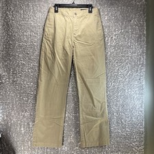 Polo Ralph Lauren Youth Teen Boys Beige Khaki Flat Front Pants, Size 14 Preppy