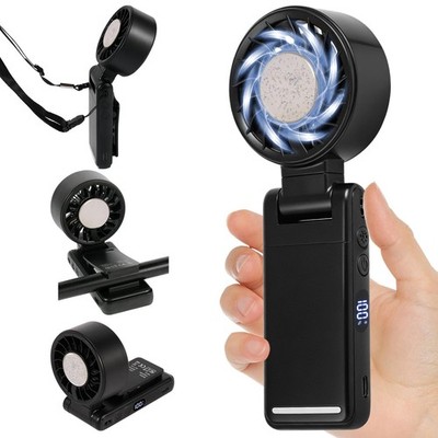 Ultra-fast, powerful handheld fan [2026 New Release - Industry First: 6-in-1 Fun