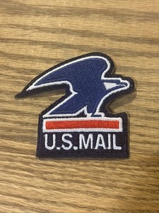 Vtg U.S. MAIL Post Office Eagle Patch Red White Blue USPS 80s 90s USPS Rare 2.5”