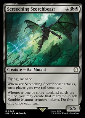 [1x] Screeching Scorchbeast Near Mint, English Universes Beyond: Fallout MTG Mag