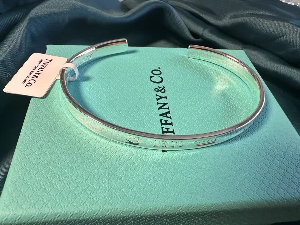 Perfect/Tlffany&Co/1837/Collection 925 Sterling Silver Bangle Bracelet 7" - Image 3 of 4