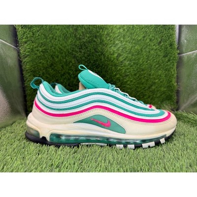 Nike Air Max 97 921826-102 Athletic Sneaker Men's 10.5 Green Mesh Sports Jogging