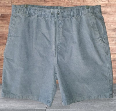 Prana Shorts Mens Extra Large Blue Corduroy Standard Fit Drawstring 7  Inseam