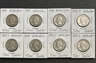 1934 1935 1938 1939D 1939S 1940 1943D 1943S 90% Silver Washington Quarters GOOD!