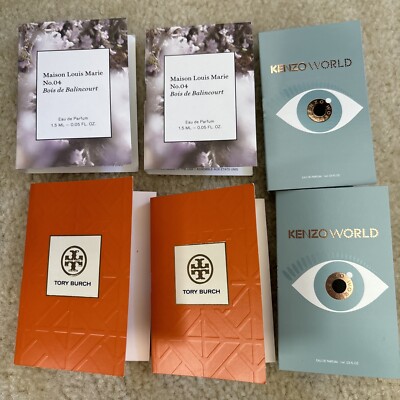 Lot Of 6 Tory Burch Kenzo World Maison Louis Marie Samples