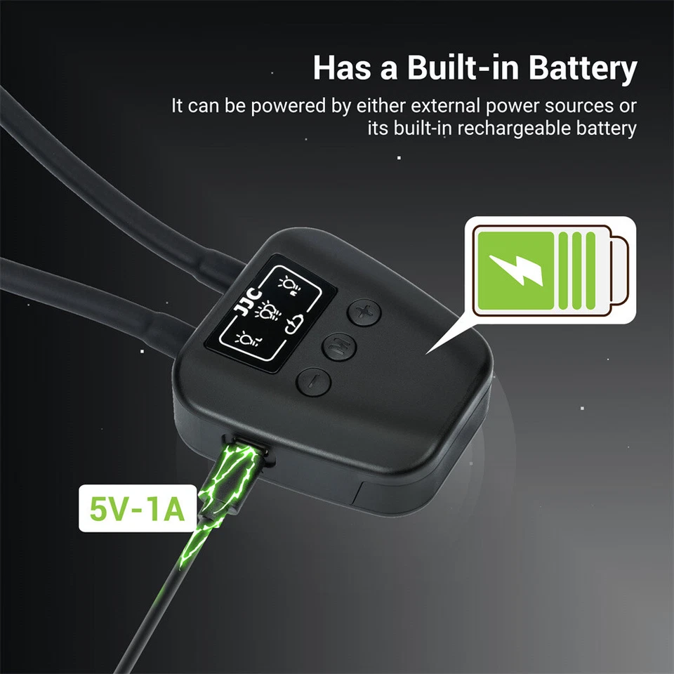 Built-in Battery Macro LED Light Long Arm For Canon Sony Cameras Photography - Image 3 of 4