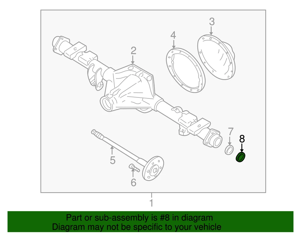 正品通用 2002 - 2009 雪佛兰左前 CV 轴半轴密封 19257296 — 第 4/4 张图片