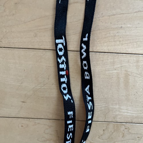 Vintage Tostitos Fiesta Bowl College Football Black & Red Lanyard - Picture 4 of 8