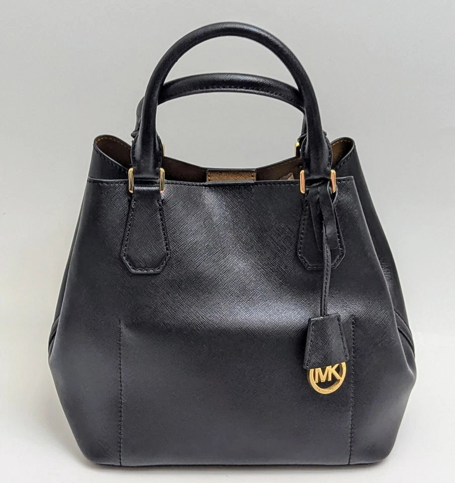 Michael Kors Saffiano Leather Greenwich Grab Bag Satchel Purse- No Long Strap - Image 3 of 4