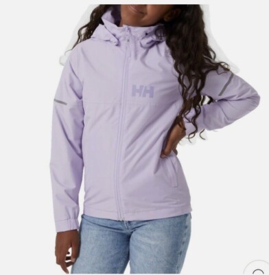 Helly Hansen Jr Active 2.0 Winbreaker Jacket Lilac Purple Size 16  NEW