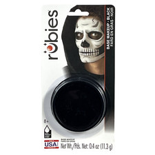 Base Makeup Black Color and Water Washable Made in the USA by Rubies Halloween